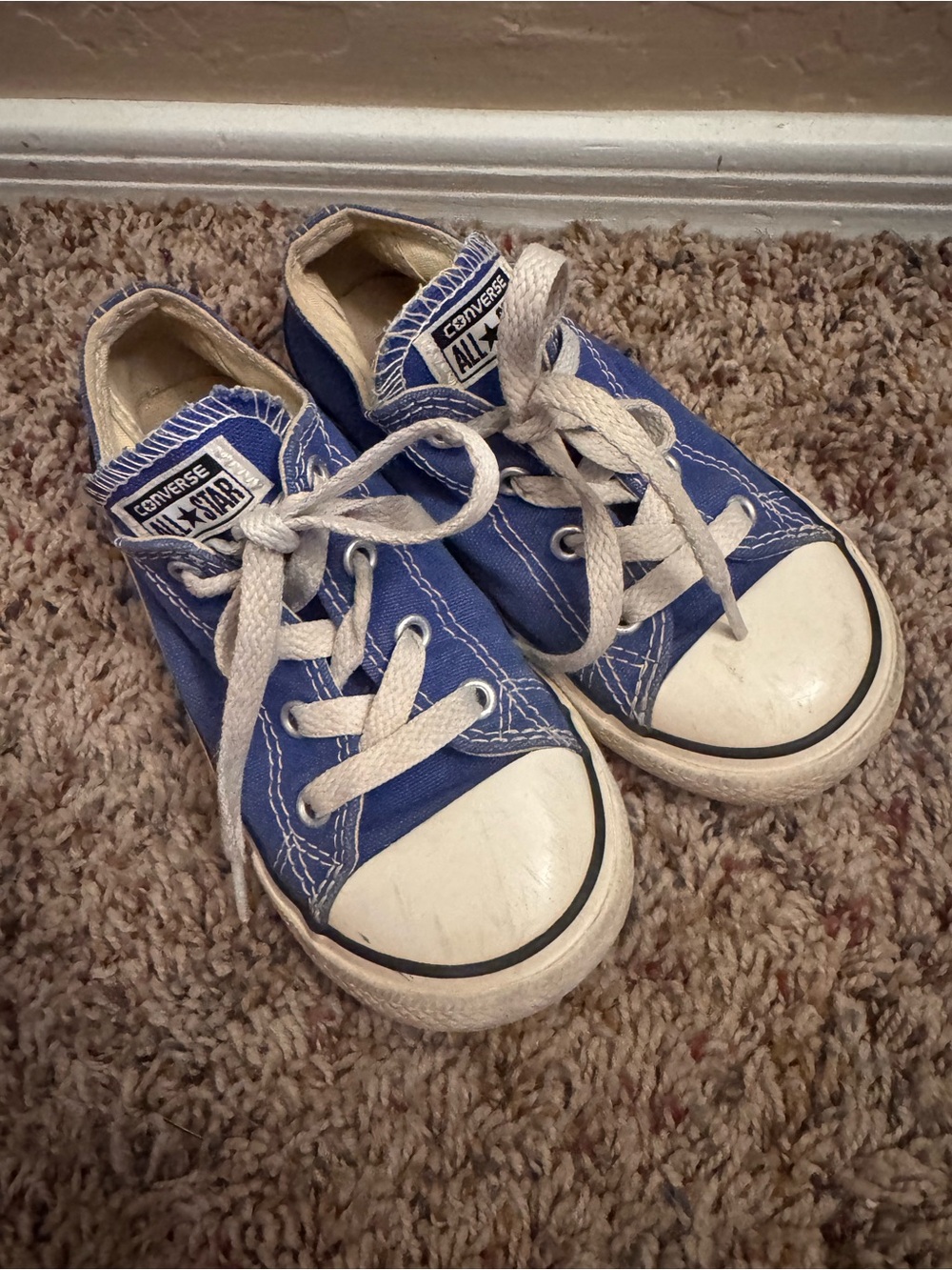 Converse Toddler Blue Low Top All Star Sneakers